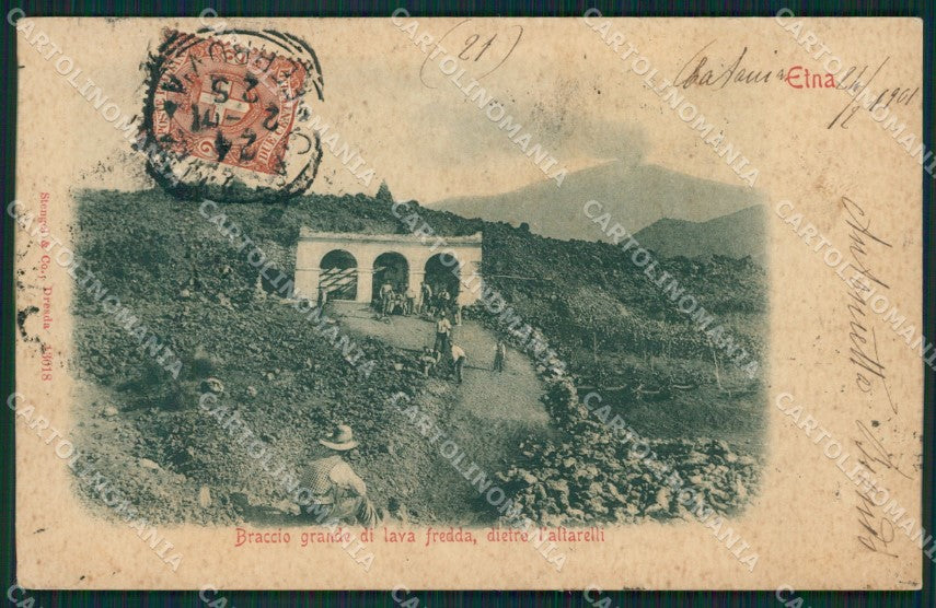 Catania Etna Lava Fredda cartolina XB0666 – fronte