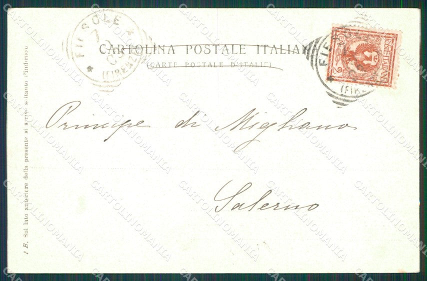 Firenze Fesole cartolina XB0668 – retro