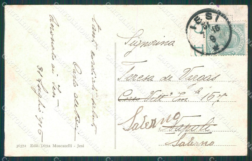Ancona Jesi Canale Vallato cartolina XB0688 – retro