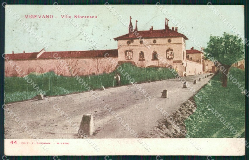 Pavia Vigevano cartolina XB0708 – fronte