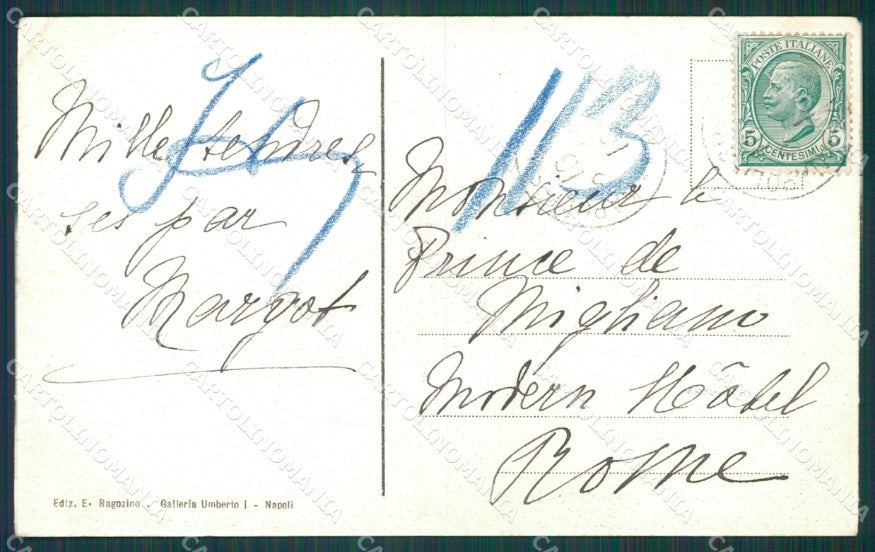 Napoli Città Pescatori cartolina XB0726 – retro