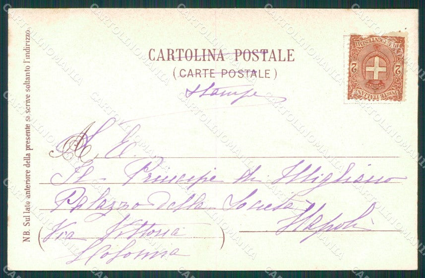 Napoli Capri Faro cartolina XB0737 – retro