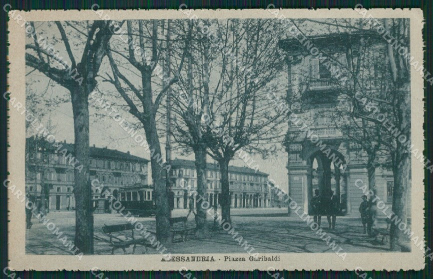 Alessandria Città Tram cartolina XB0753 – fronte
