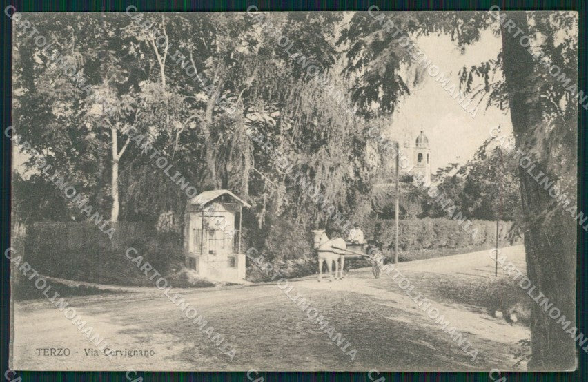 Alessandria Terzo Carretto cartolina XB0783 – fronte