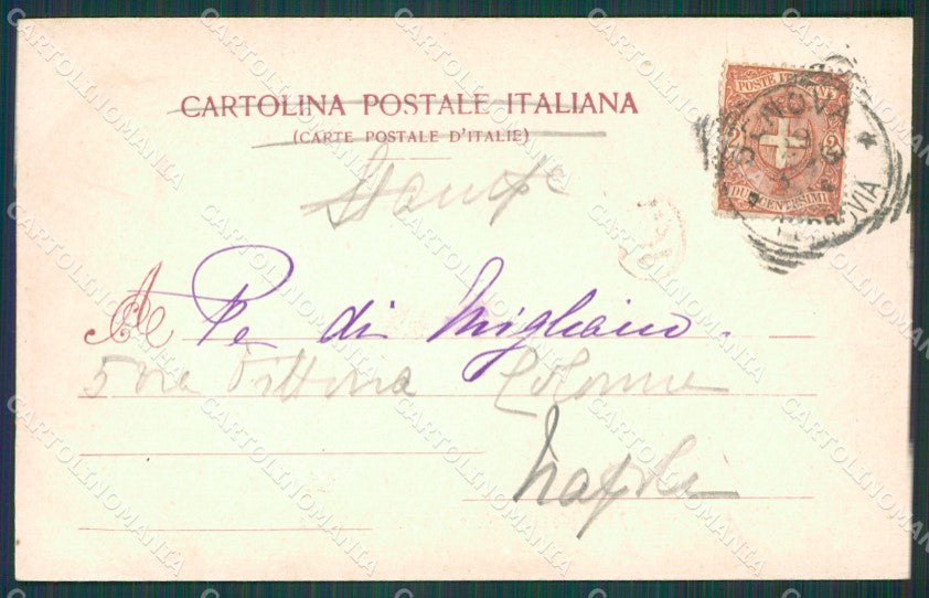 Genova Città Tram cartolina XB0788 – retro