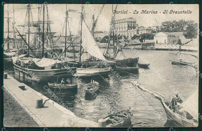 Napoli Portici Barche cartolina XB0789 – fronte