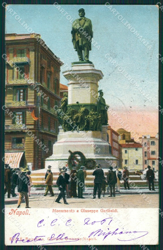Napoli Città Garibaldi PIEGHINE cartolina XB0817 – fronte
