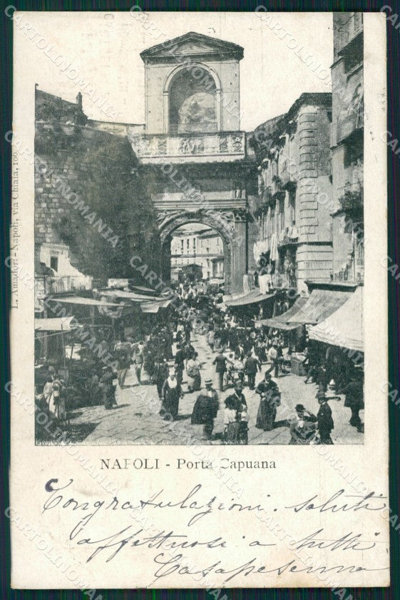 Napoli Città Porta Capuana cartolina XB0823 – fronte