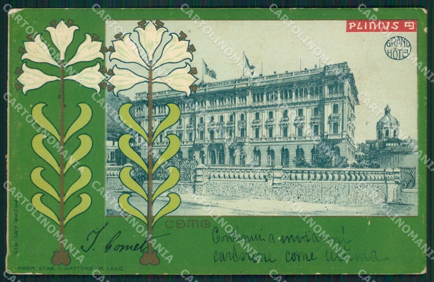 Como Città Chiattone PIEGHE cartolina XB0824 – fronte