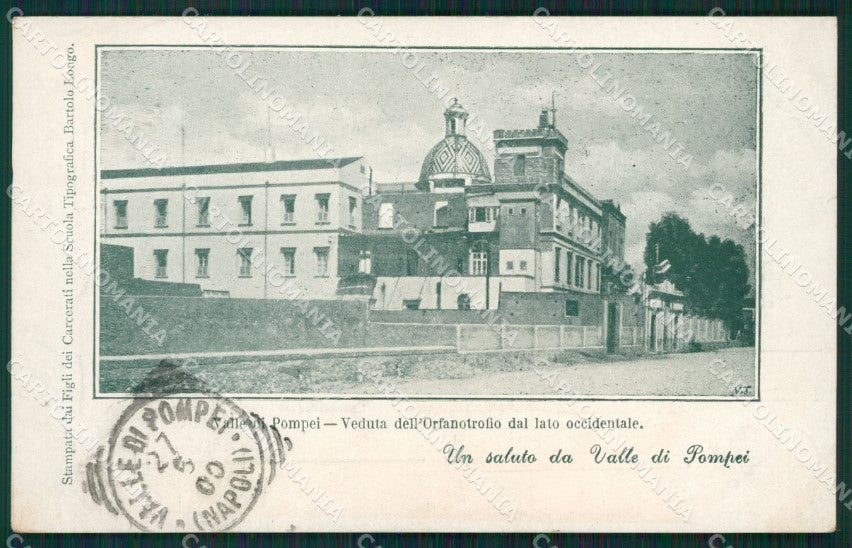 Napoli Pompei Valle di Orfanotrofio cartolina XB0826 – fronte