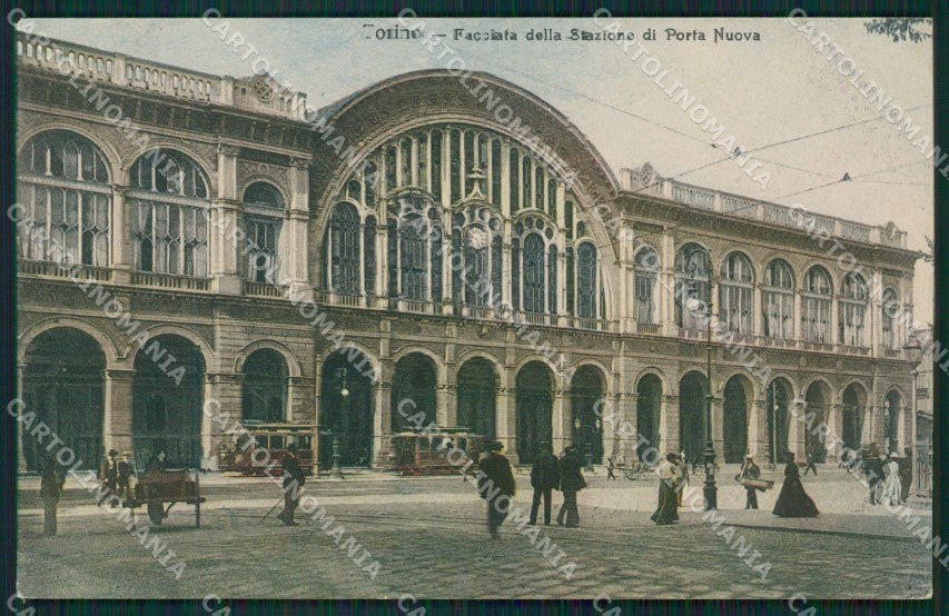 Torino Città Stazione Tram cartolina XB0831 – fronte