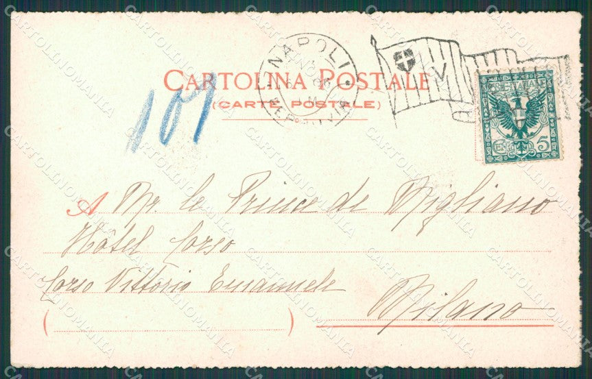Napoli Città cartolina XB0849 – retro