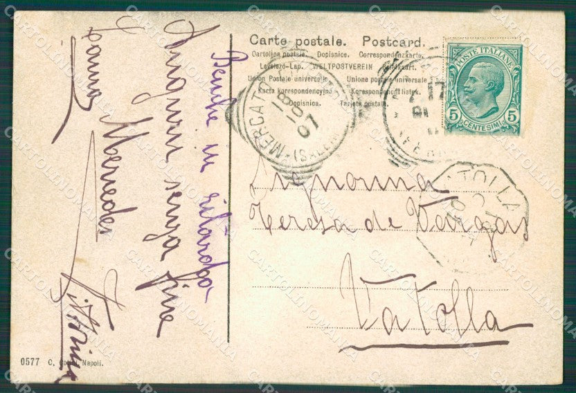 Napoli Città cartolina XB0862 – retro