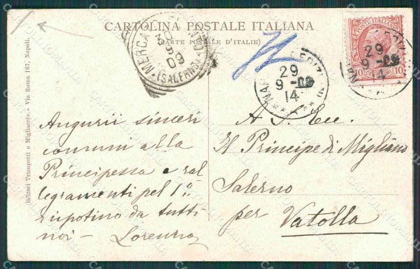 Napoli Città PIEGHINA cartolina XB0880 – retro