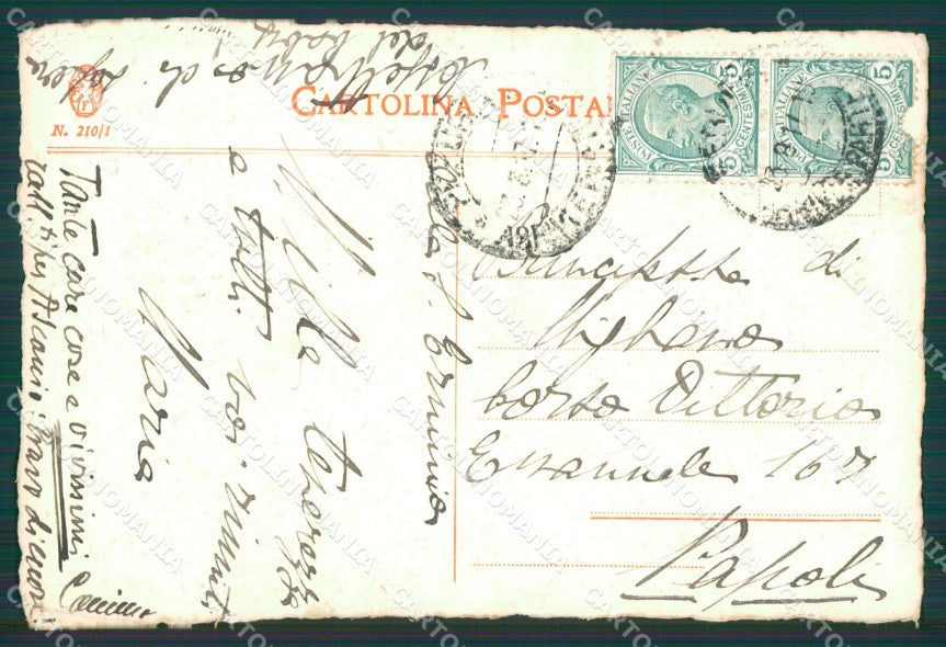 Perugia Città cartolina XB0886 – retro