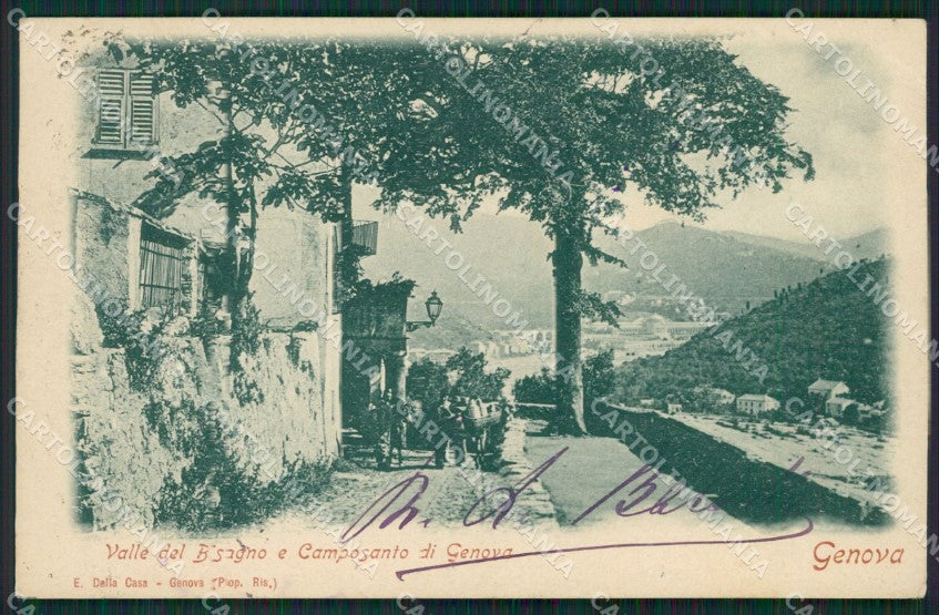 Genova Città Camposanto di Valle Bisagno cartolina XB0894 – fronte