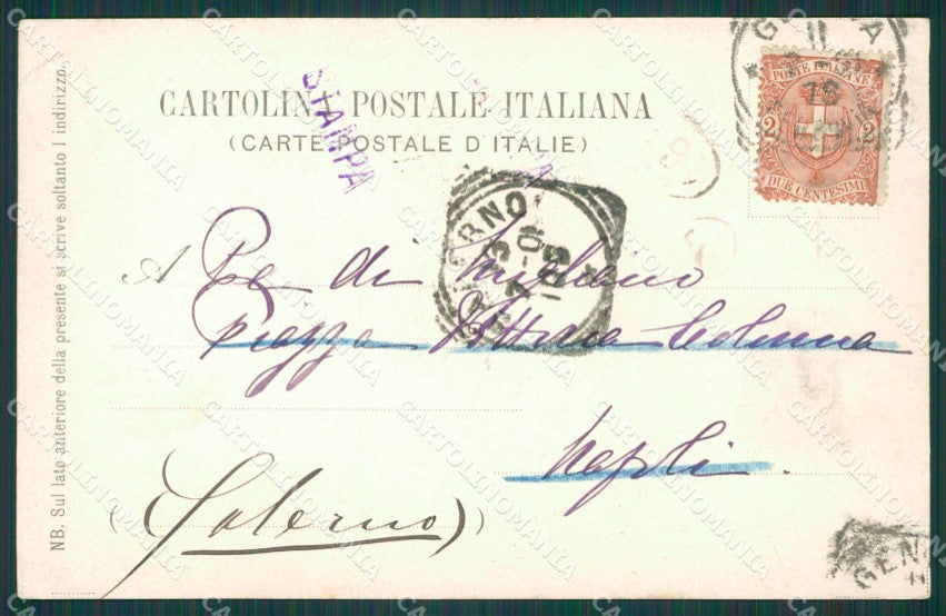 Genova Città Camposanto di Valle Bisagno cartolina XB0894 – retro