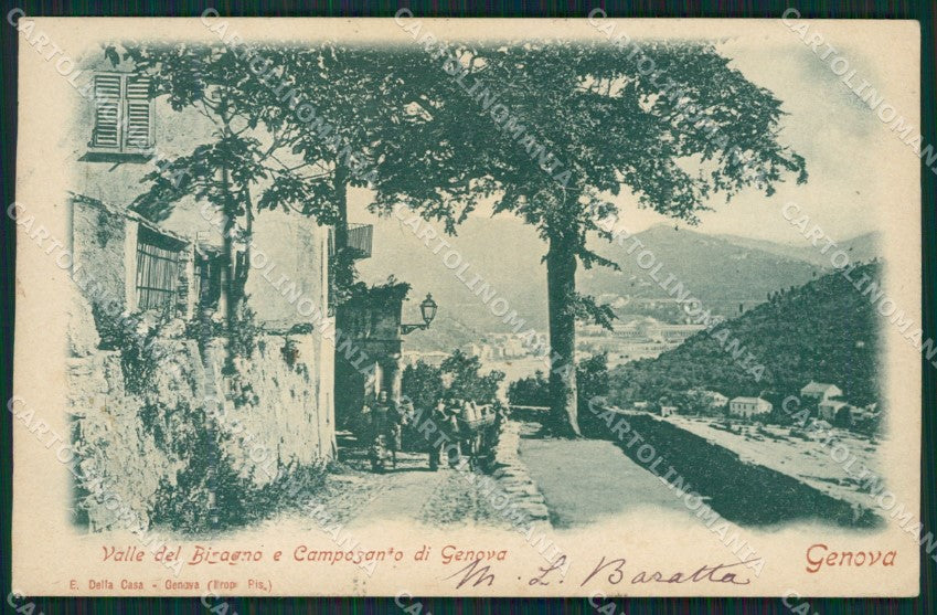Genova Città Camposanto di Valle Bisagno cartolina XB0895 – fronte
