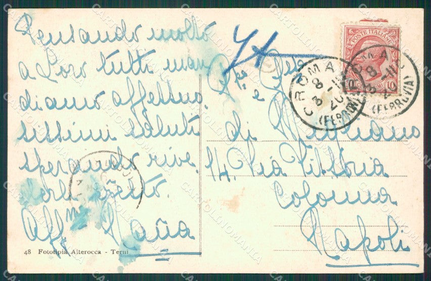 Roma Città Saluti da MACCHIE cartolina XB0905 – retro