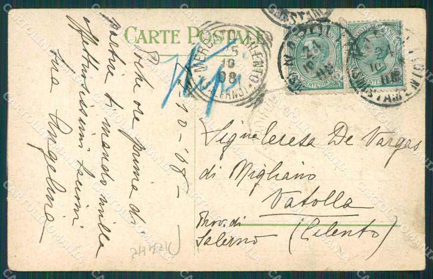 Napoli Costumi PIEGHE cartolina XB0939 – retro