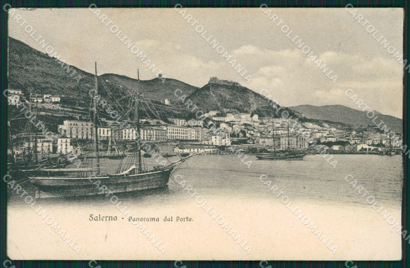 Salerno Città Barche PIEGHINA cartolina XB0940 – fronte