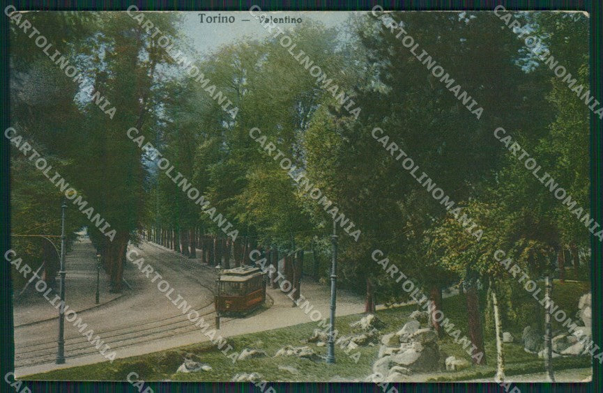 Torino Città Parco Valentino Tram cartolina XB0951 – fronte