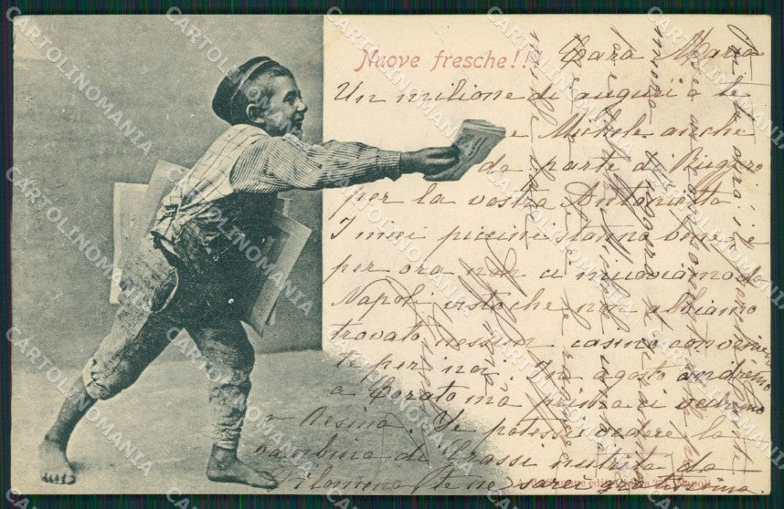 Napoli Costumi cartolina XB0960 – fronte
