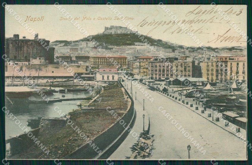 Napoli Città Castello Sant'Elmo cartolina XB0975 – fronte