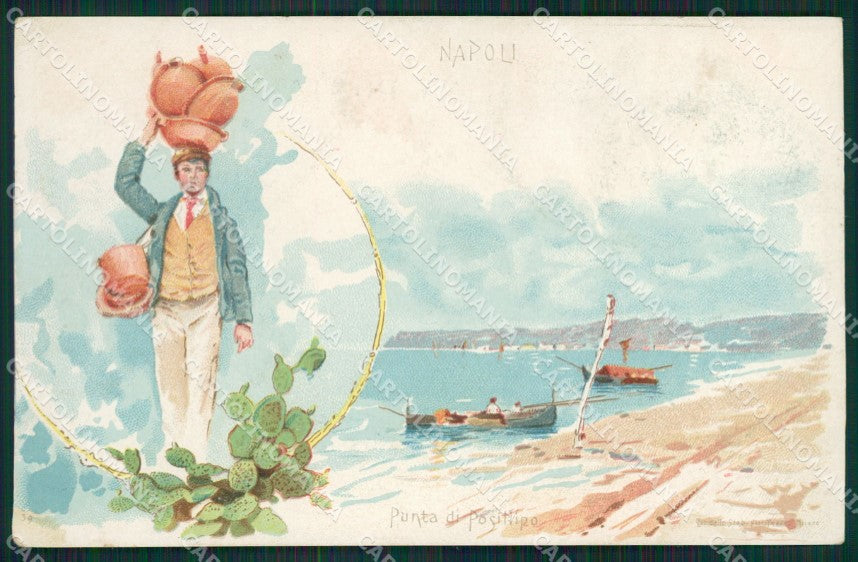 Napoli Positano Costumi Gruss cartolina XB0981 – fronte