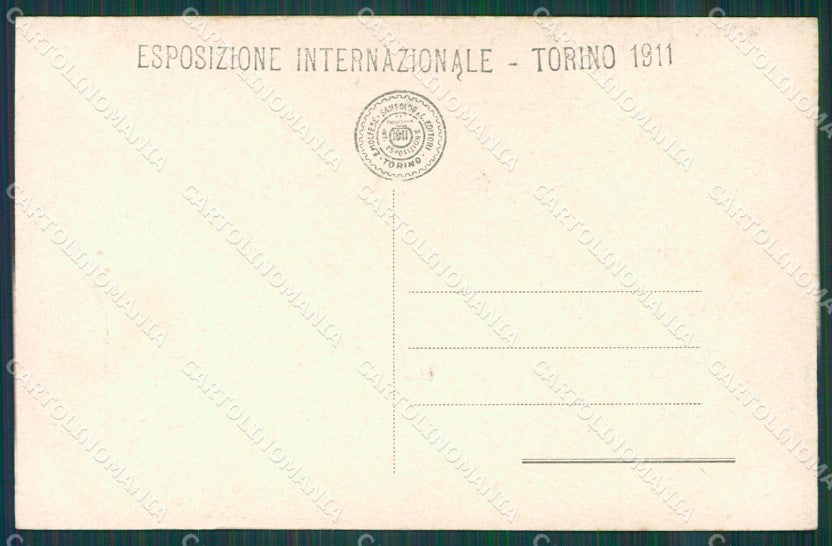 Torino Città Esposizione 1911 cartolina XB1028 – retro