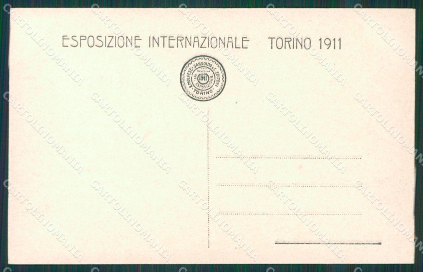 Torino Città Esposizione 1911 cartolina XB1029 – retro