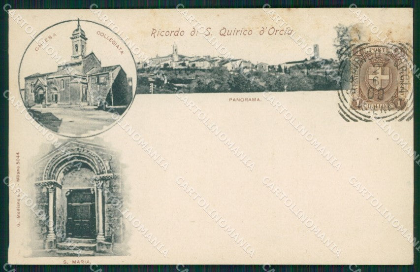 Siena San Quirico d'Orcia cartolina XB1088 – fronte