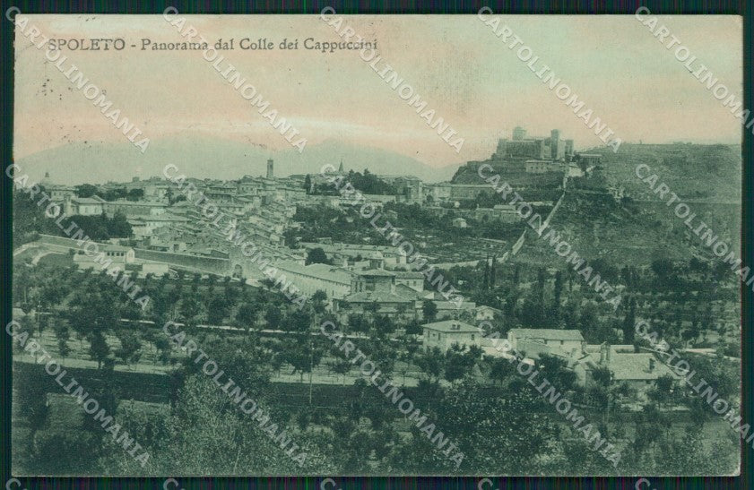 Perugia Spoleto Colle dei Cappuccini cartolina XB1113 – fronte