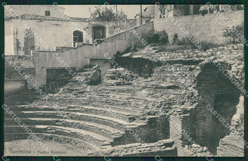 Messina Taormina Teatro Romano cartolina XB1146 – fronte