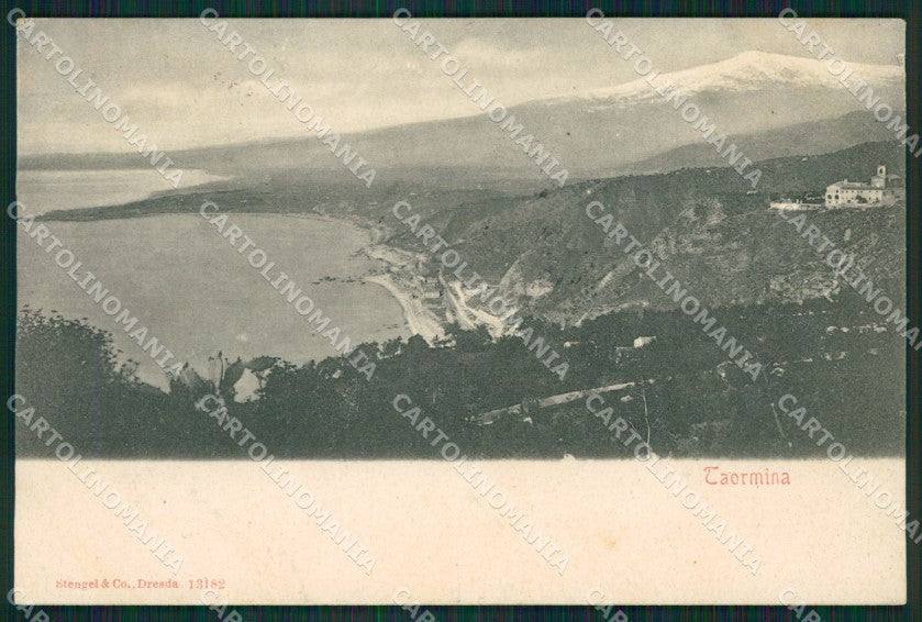 Messina Taormina cartolina XB1147 – fronte