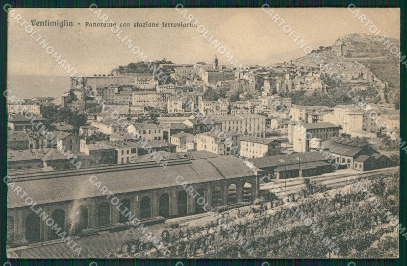 Imperia Ventimiglia Treni PIEGHINE cartolina XB1151 – fronte