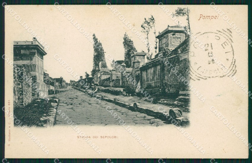 Napoli Pompei cartolina XB1159 – fronte