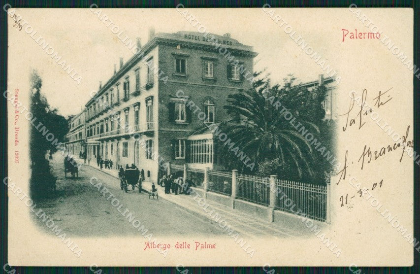 Palermo Città Carrozza cartolina XB1169 – fronte