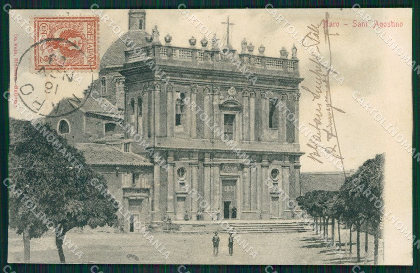 Agrigento Naro Sant'Agostino cartolina XB1171 – fronte