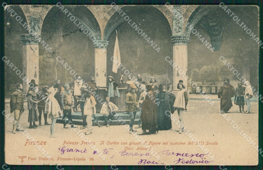 Firenze Città Palazzo Pretorio Costumi cartolina XB1208 – fronte