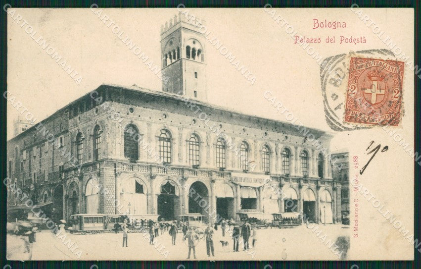 Bologna Città Tram cartolina XB1218 – fronte