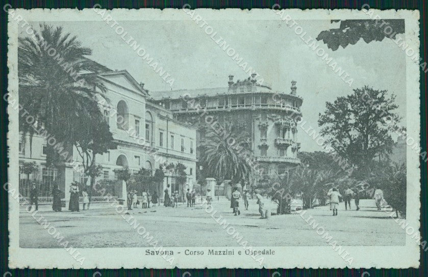 Savona Città Ospedale PIEGA cartolina XB1220 – fronte