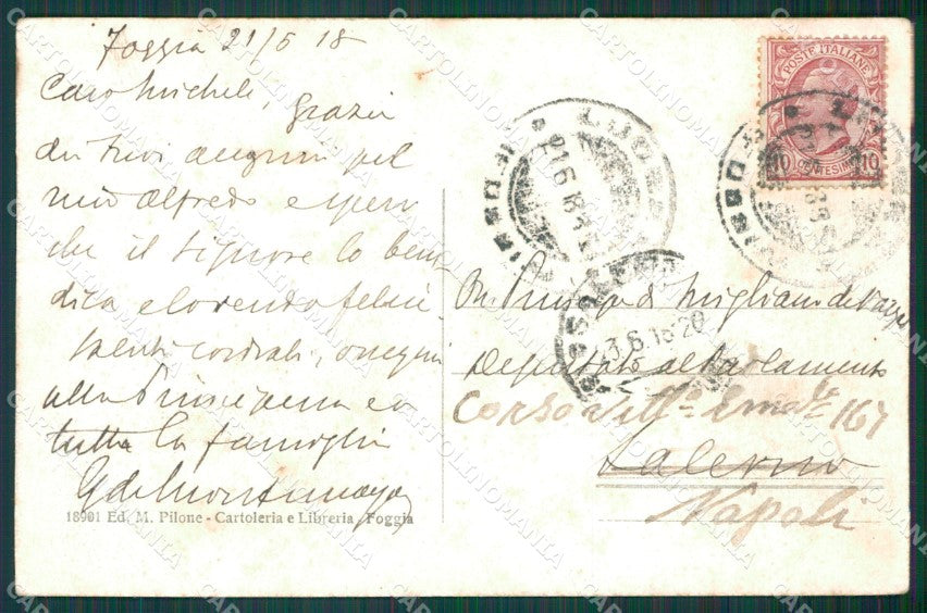 Foggia Città cartolina XB1229 – retro