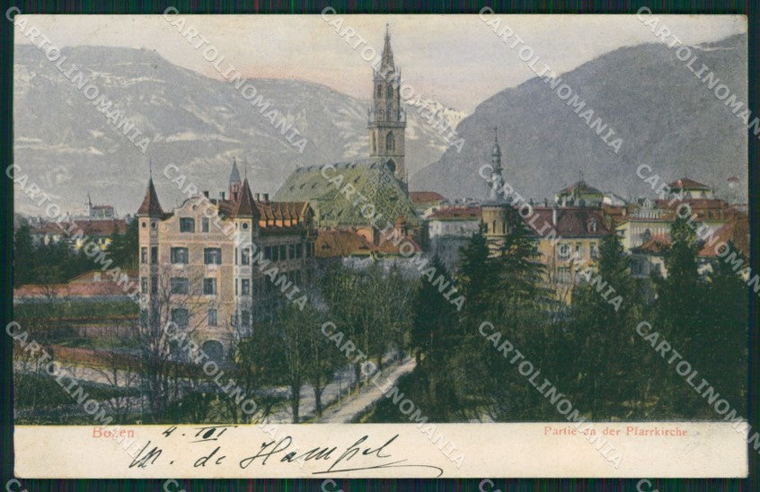 Bolzano Bozen Città cartolina XB1235 – fronte