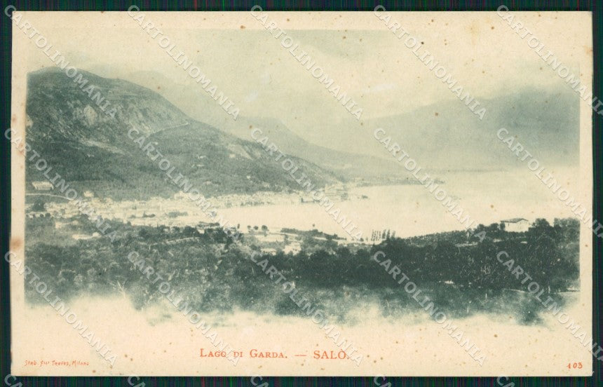 Brescia Salò Lago di Garda cartolina XB1236 – fronte