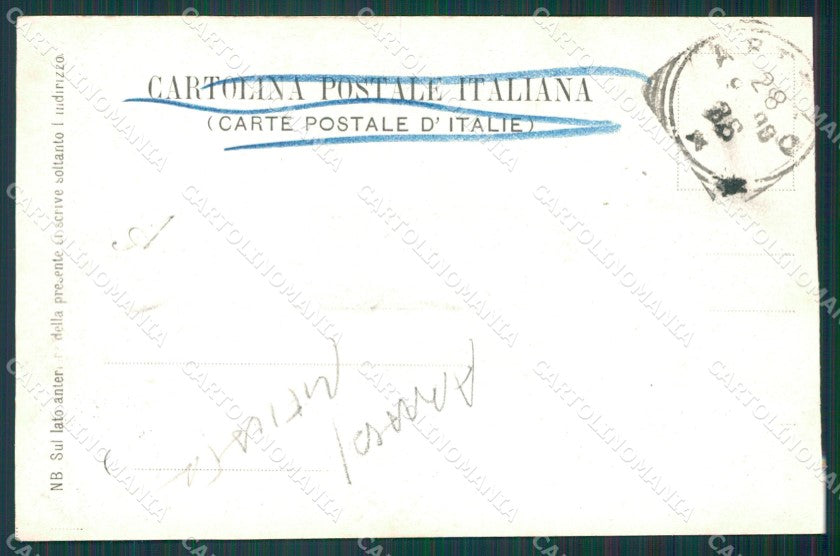 Arezzo Chiusi della Verna Convento ABRASA RIFILATA cartolina XB1248 – retro