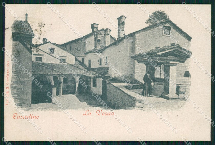 Arezzo Chiusi della Verna RIFILATA cartolina XB1249 – fronte
