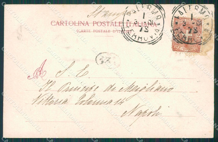 Palermo Città Carretto Siciliano cartolina XB1261 – retro