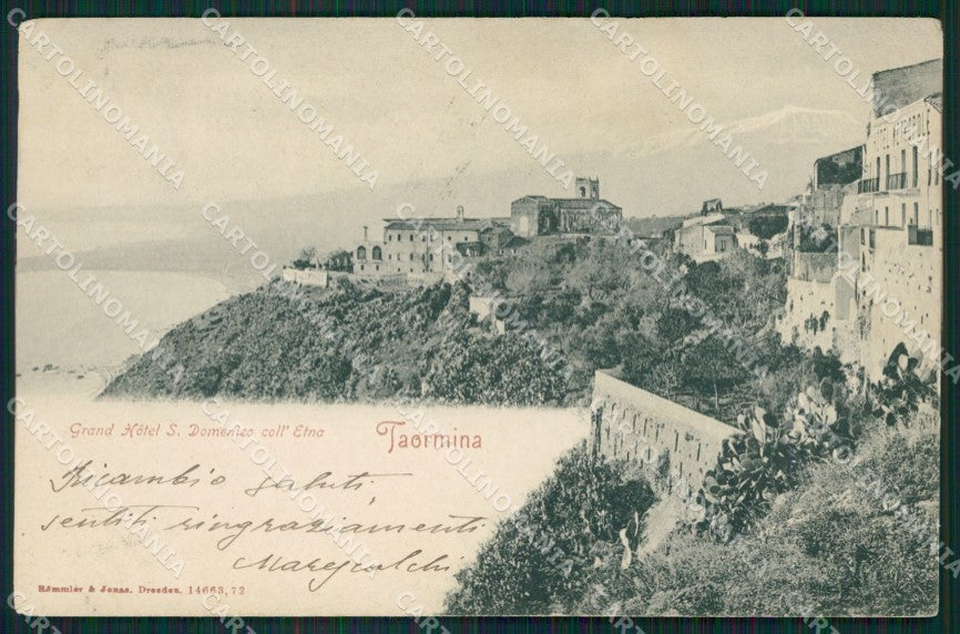 Messina Taormina cartolina XB1263 – fronte