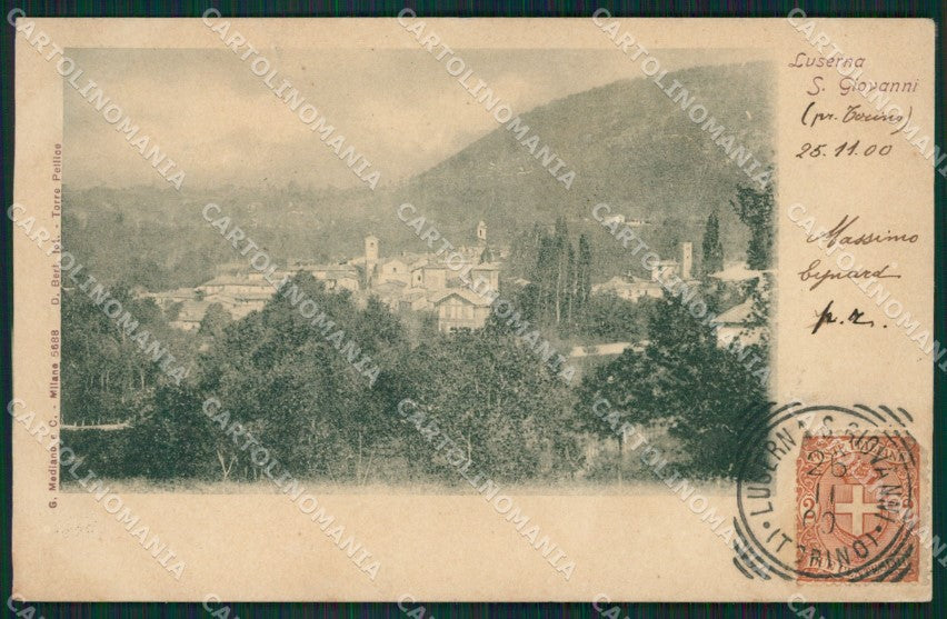 Torino Luserna San Govanni cartolina XB1273 – fronte